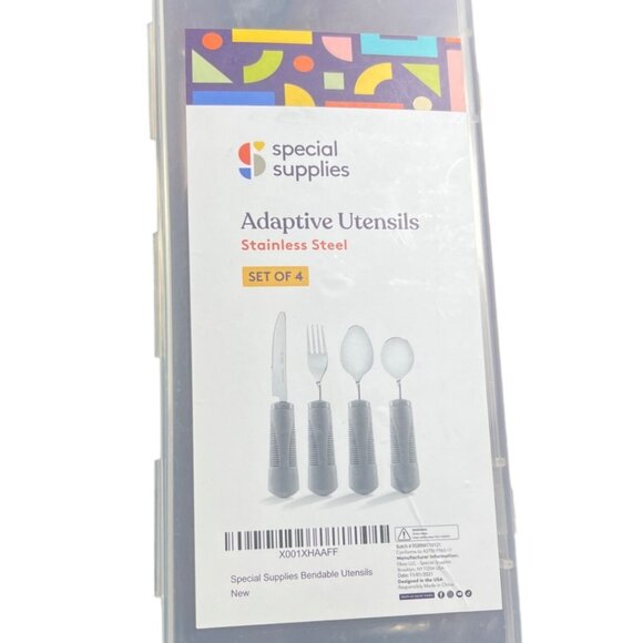 Adaptive Stainless Steel Utensils Set Of 10 With Ergonomic Handles For Easy Grip - Picture 4 of 6